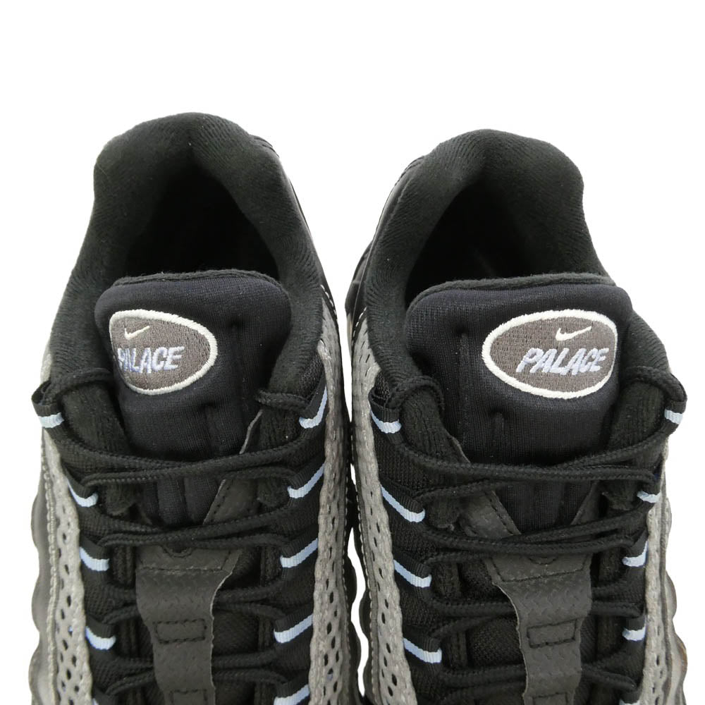 NIKE ナイキ PALACE パレス IQ7708-095 × Palace Skateboards パレス スケートボード Air Max 95 Big Bubble Metallic Silver Aluminum エアマックス ビッグバブル スニーカー マルチカラー系 28cm【中古】