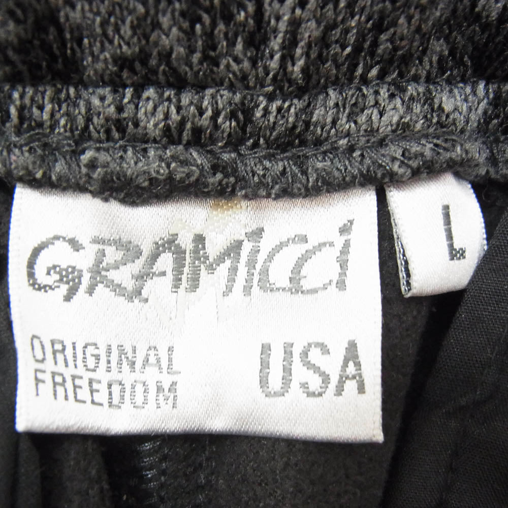 Gramicci グラミチ URBAN RESEARCH アーバンリサーチ GMP-18F610 × URBAN RESEARCH ROSSO 別注 フリース ナロー パンツ ブラック系 L【中古】