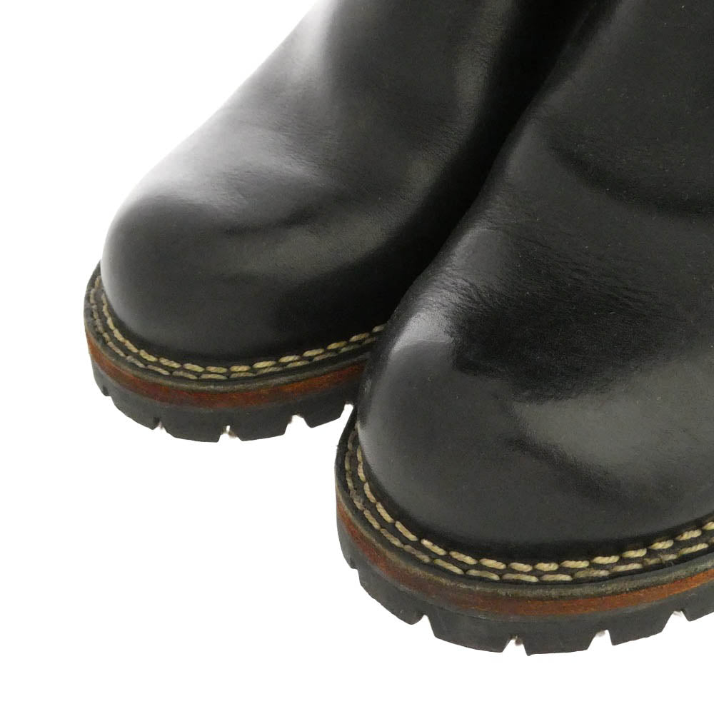WESCO ウエスコ ENGINEER BOOTS BOSS エンジニア ブーツ ベルト ロング Vibramソール アウトドア シューズ ブラック系 6D【中古】