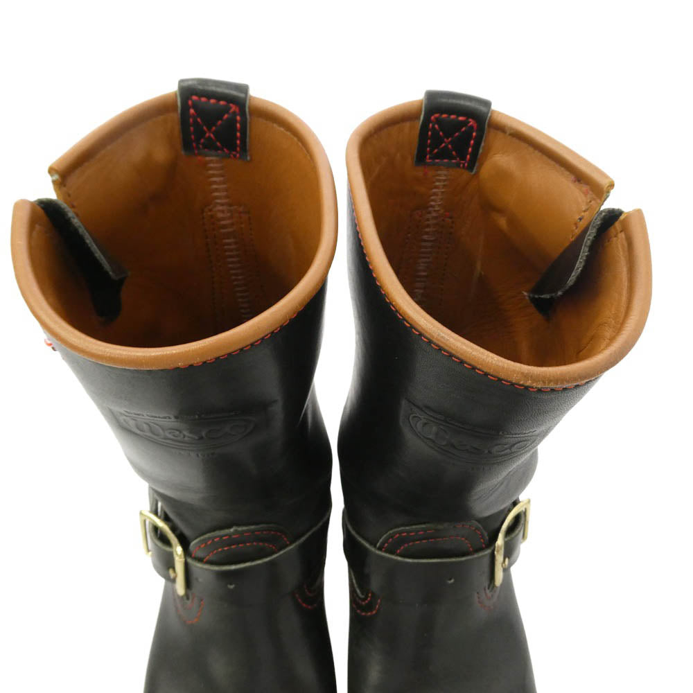 WESCO ウエスコ ENGINEER BOOTS BOSS エンジニア ブーツ ベルト ロング Vibramソール アウトドア シューズ ブラック系 6D【中古】