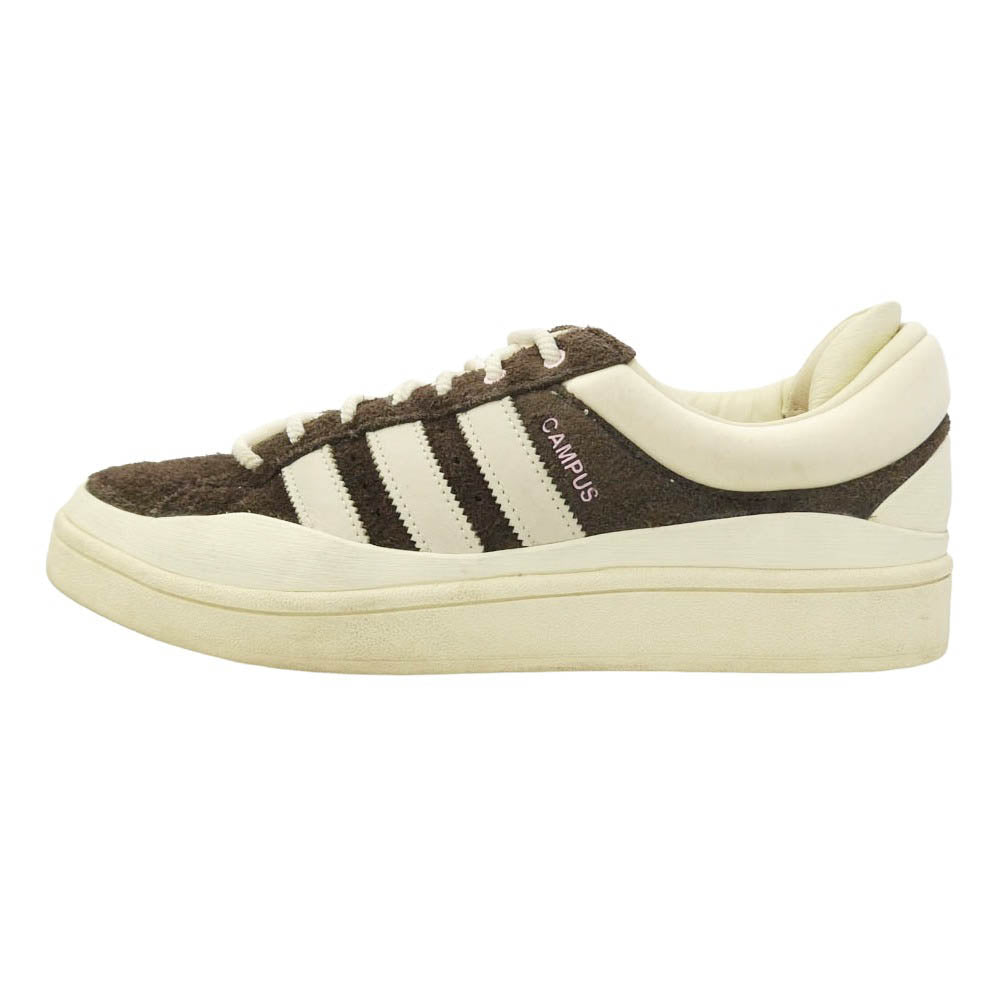 adidas アディダス ID2534 × Bad Bunny バッドバニー Campus キャンパス スニーカー オフホワイト系 ダークブラウン系 28cm【中古】