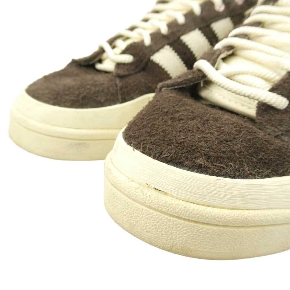adidas アディダス ID2534 × Bad Bunny バッドバニー Campus キャンパス スニーカー オフホワイト系 ダークブラウン系 28cm【中古】