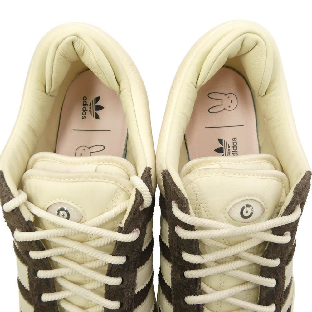 adidas アディダス ID2534 × Bad Bunny バッドバニー Campus キャンパス スニーカー オフホワイト系 ダークブラウン系 28cm【中古】
