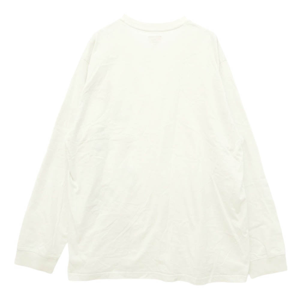 Supreme シュプリーム 20AW Scatter Logo L/S Top ロゴ 長袖 ロングスリーブ Tシャツ カットソー ホワイト系 XL【中古】