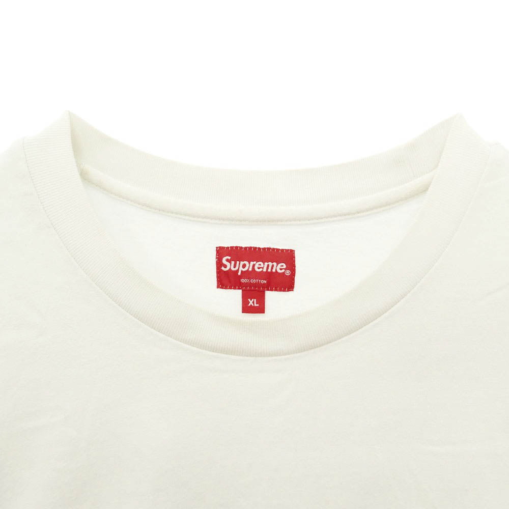 Supreme シュプリーム 20AW Scatter Logo L/S Top ロゴ 長袖 ロングスリーブ Tシャツ カットソー ホワイト系 XL【中古】