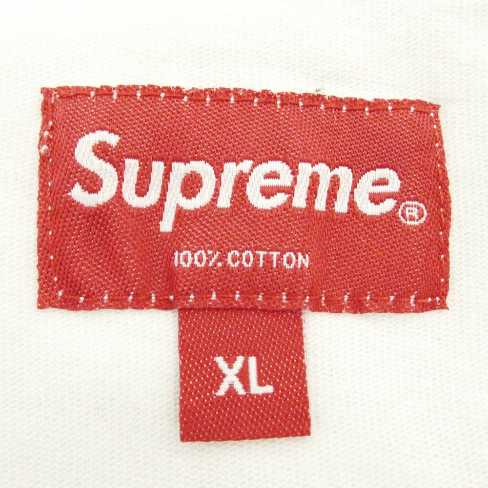 Supreme シュプリーム 20AW Scatter Logo L/S Top ロゴ 長袖 ロングスリーブ Tシャツ カットソー ホワイト系 XL【中古】