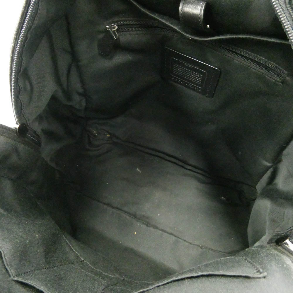 COACH コーチ F59914 シグネチャー カモフラ 迷彩 ロゴ バックパック リュック バッグ ブラック系 ブラウン系 グリーン系【中古】
