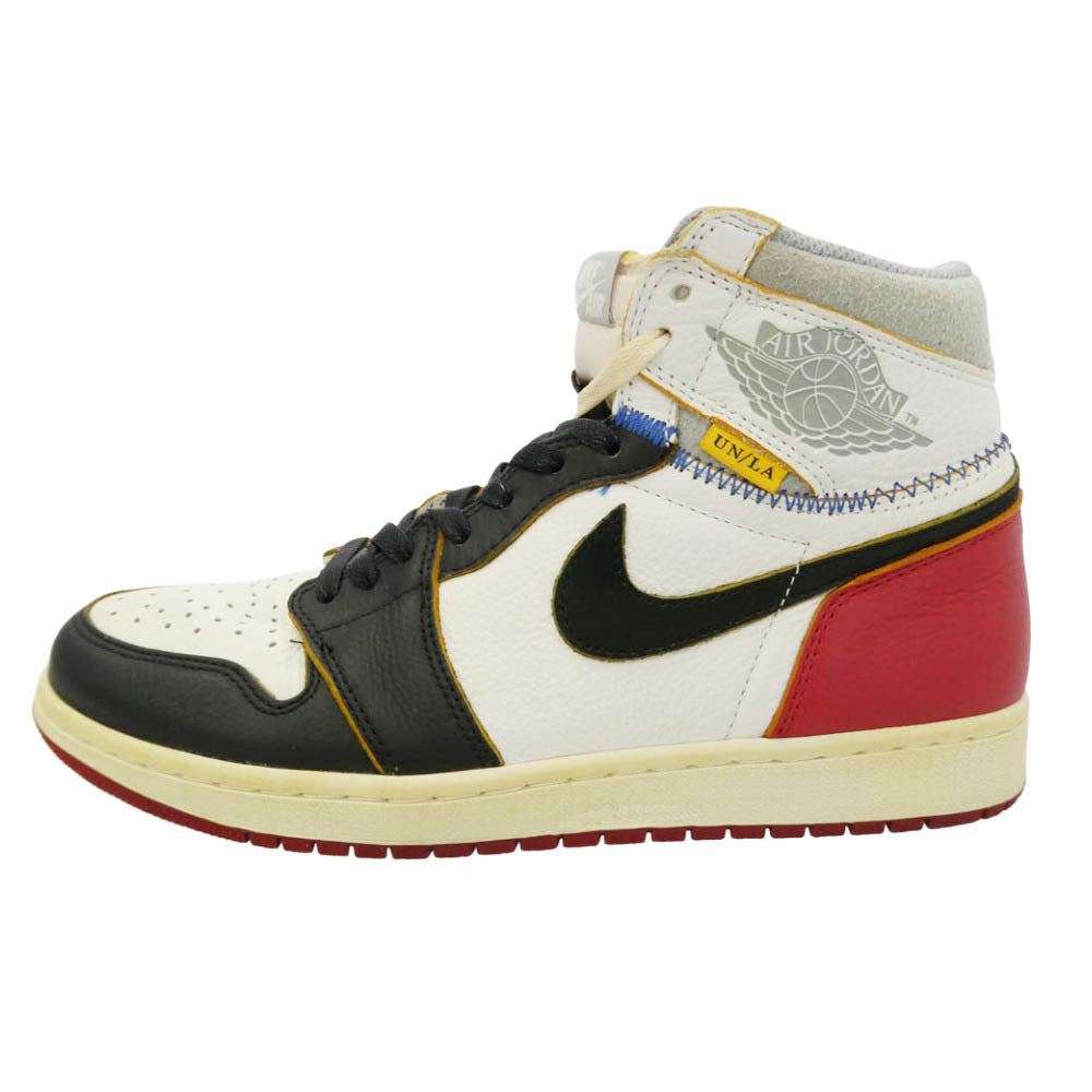 NIKE ナイキ BV1300-106 × UNION ユニオン Air Jordan 1 Retro High OG NRG Varsity Red/Wolf Grey AJ1 エアジョーダン レトロ ハイ スニーカー マルチカラー系 27.5cm【中古】