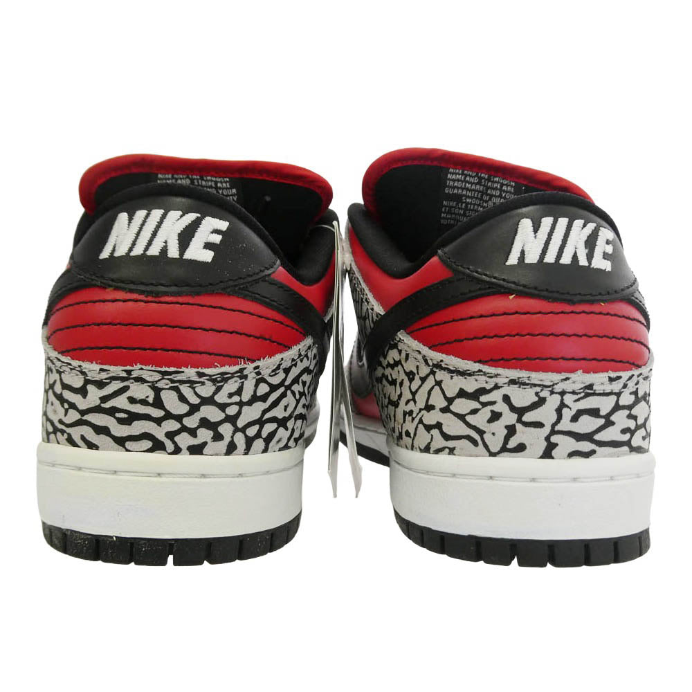 Supreme シュプリーム NIKE ナイキ 313170-600 × Nike ナイキ SB Dunk Low Red Cement ダンク ロー レッドセメント スニーカー レッド系 ブラック系 28cm【美品】【中古】