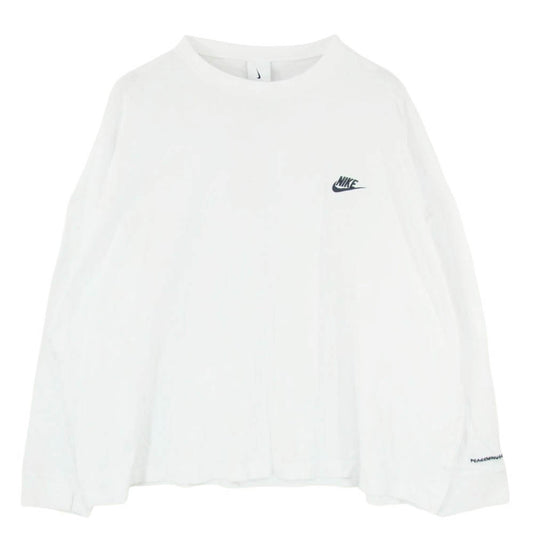NIKE ナイキ DR0098-100 × PEACEMINUSONE PMO ピースマイナスワン ピーエムオー LS Tee フラワープリント ロングスリーブ Tシャツ 長袖 カットソー ホワイト系 L【中古】