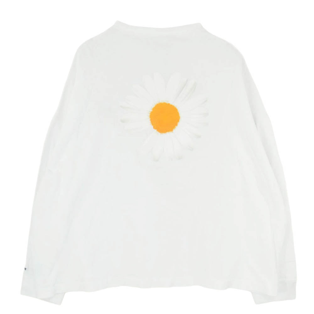NIKE ナイキ DR0098-100 × PEACEMINUSONE PMO ピースマイナスワン ピーエムオー LS Tee フラワープリント ロングスリーブ Tシャツ 長袖 カットソー ホワイト系 L【中古】