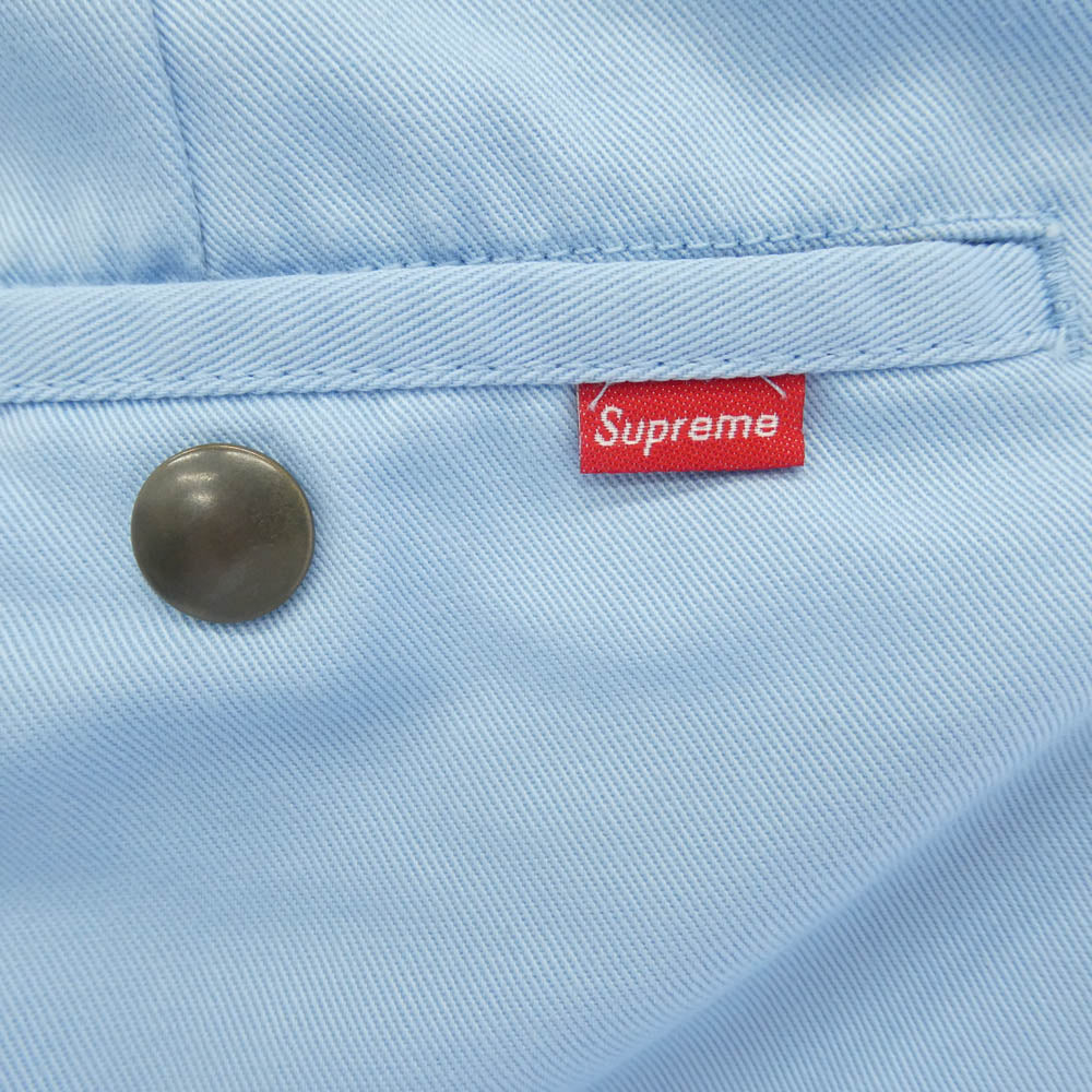 Supreme シュプリーム Work Pant ワーク チノ パンツ ライトブルー系 36【中古】
