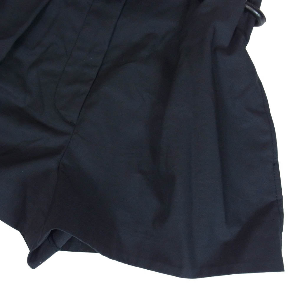 3.1 フィリップリム E2015351CNS Origami-Pleated Short オリガミ プリーツ レザーベルト ショーツ ショートパンツ ブラック系【中古】