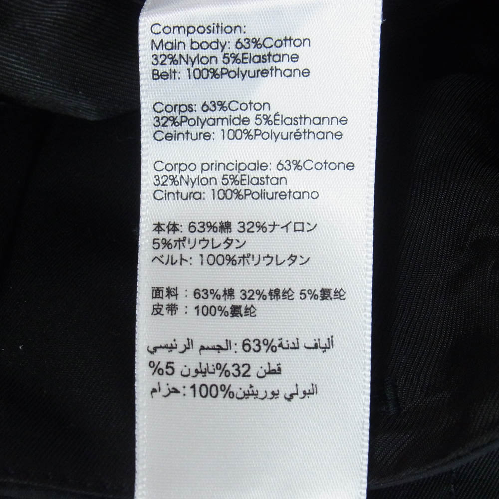 3.1 フィリップリム E2015351CNS Origami-Pleated Short オリガミ プリーツ レザーベルト ショーツ ショートパンツ ブラック系【中古】