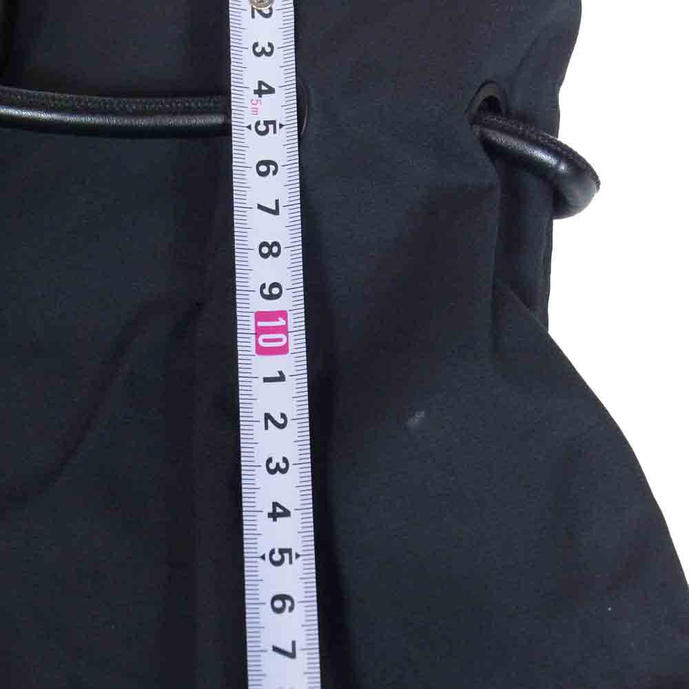 3.1 フィリップリム E2015351CNS Origami-Pleated Short オリガミ プリーツ レザーベルト ショーツ ショートパンツ ブラック系【中古】