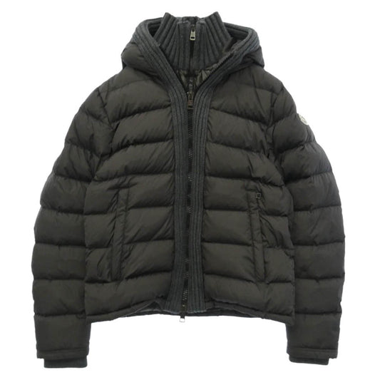 MONCLER モンクレール 320914131105 モンクレールジャパンタグ CANUT カヌート ウール切替 ダウンジャケット チャコール系 2【中古】
