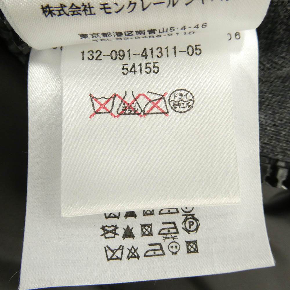 MONCLER モンクレール 320914131105 モンクレールジャパンタグ CANUT カヌート ウール切替 ダウンジャケット チャコール系 2【中古】