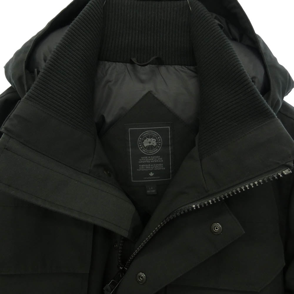 CANADA GOOSE カナダグース 4550MB カナダグースジャパンタグ BLACK LABEL MAITLAND PARKA ブラックレーベル メイトランド パーカー ダウンジャケット ブラック系 L【中古】