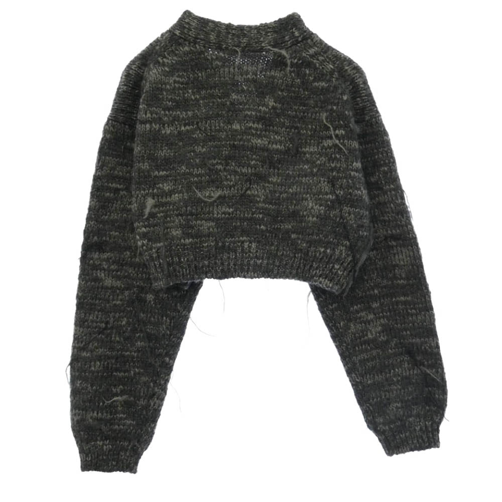 ジョンメイソンスミス 24AW 24WKN-637L トグルボタン ローゲージ ショート 丈 ニット セーター カーディガン グレー系 38【中古】