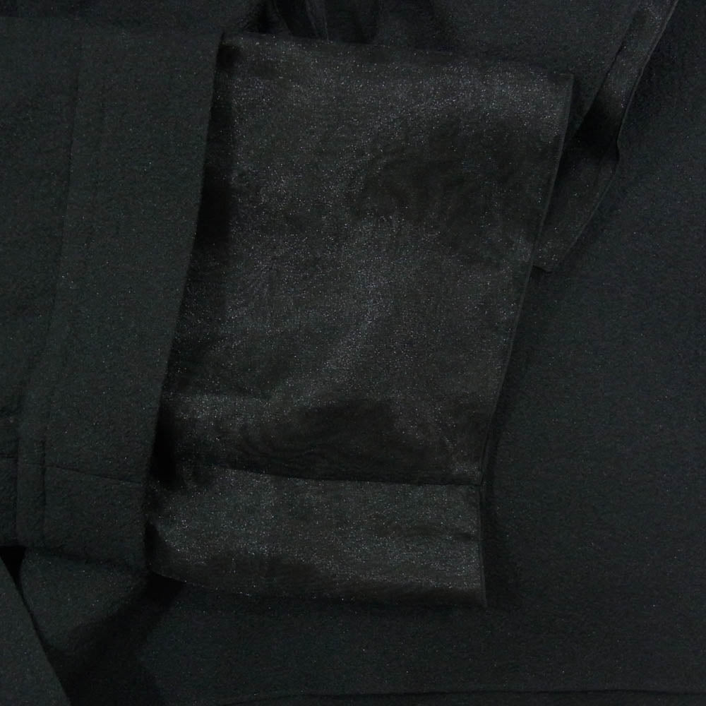 ミオズモーキー 25AW 252ST002 RUFFLE BLOUSE ラッフル ブラウス ブラック系 38【極上美品】【中古】