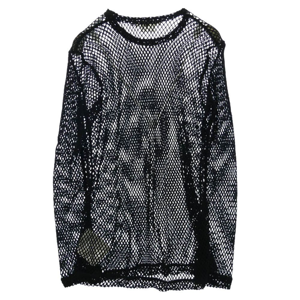 COMME des GARCONS コムデギャルソン 19AW GD-T025 メッシュ ナイロン 長袖 カットソー ブラック系 M【中古】