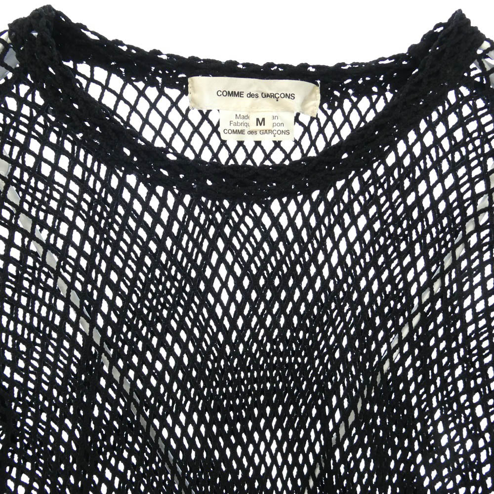 COMME des GARCONS コムデギャルソン 19AW GD-T025 メッシュ ナイロン 長袖 カットソー ブラック系 M【中古】