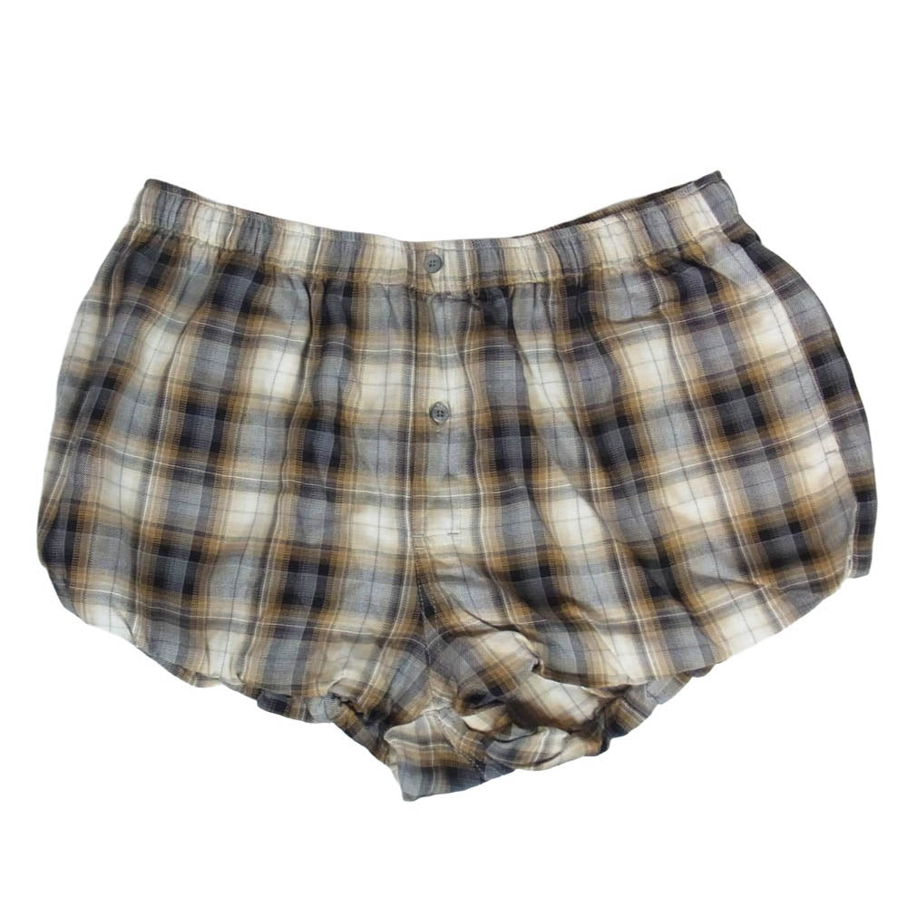 ACNE STUDIOS アクネストゥディオズ FN-WN-SHOR000133 Pebby Check Mini Shorts チェック ミニ ショート パンツ ボトムスイン ショーツ ライトブラウン系 34【中古】