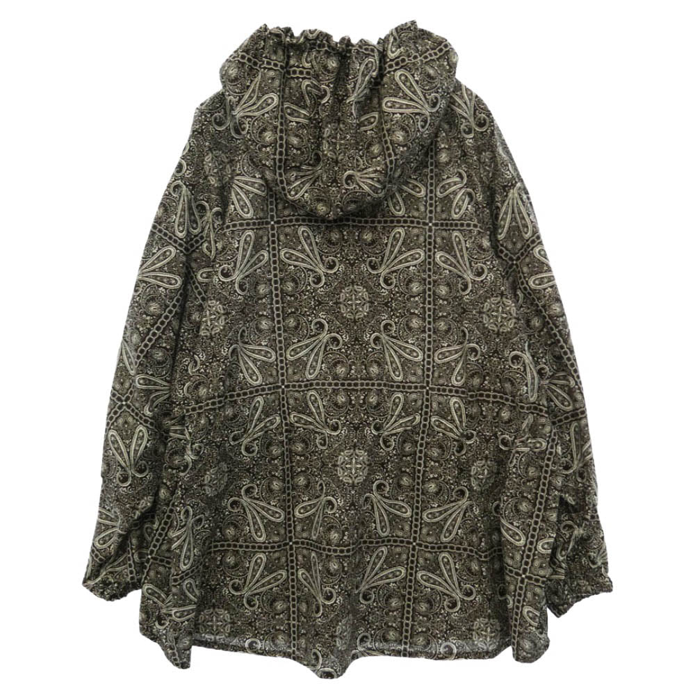 DAIWA PIER39 ダイワピア BJ-39024L TECH MARINE ANORAK PARKA PAISLEY ペイズリー柄 シャツ アノラック パーカー ダークブラウン系 M【中古】