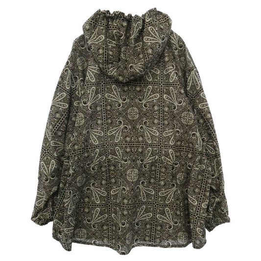 DAIWA PIER39 ダイワピア BJ-39024L TECH MARINE ANORAK PARKA PAISLEY ペイズリー柄 シャツ アノラック パーカー ダークブラウン系 M【中古】