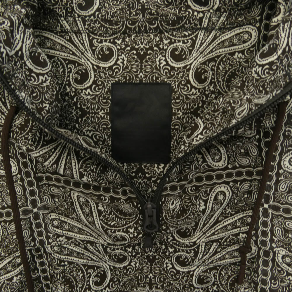 DAIWA PIER39 ダイワピア BJ-39024L TECH MARINE ANORAK PARKA PAISLEY ペイズリー柄 シャツ アノラック パーカー ダークブラウン系 M【中古】