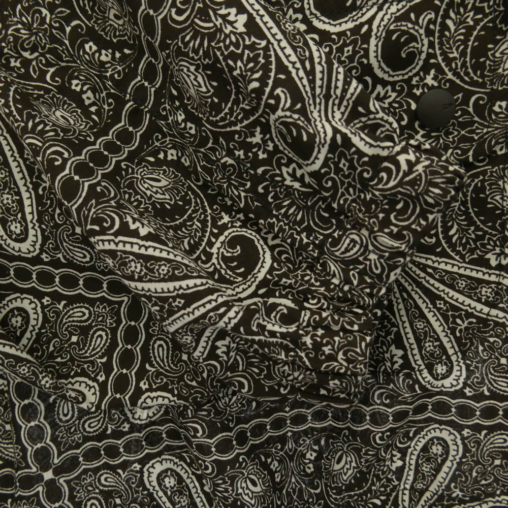 DAIWA PIER39 ダイワピア BJ-39024L TECH MARINE ANORAK PARKA PAISLEY ペイズリー柄 シャツ アノラック パーカー ダークブラウン系 M【中古】