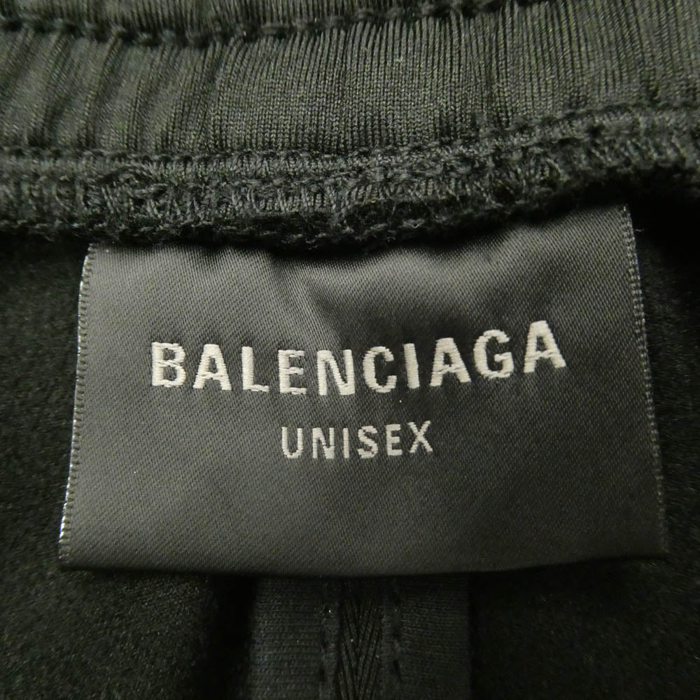 BALENCIAGA バレンシアガ 25SS 837515 Zipped Loop Sports Icon Sporty サイド ジップ スポーツ アイコン トラック ジャージ パンツ ブラック系 M【中古】