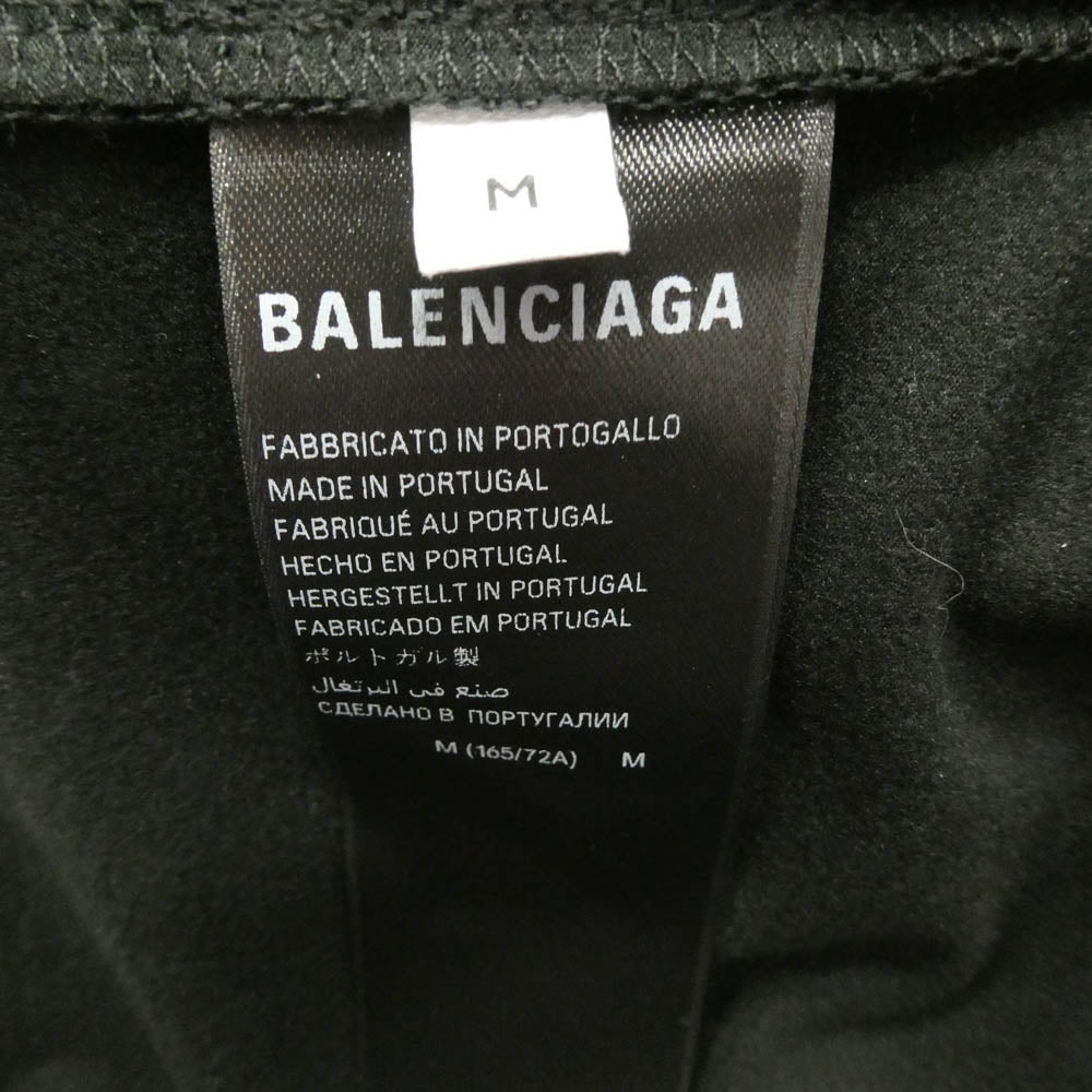 BALENCIAGA バレンシアガ 25SS 837515 Zipped Loop Sports Icon Sporty サイド ジップ スポーツ アイコン トラック ジャージ パンツ ブラック系 M【中古】