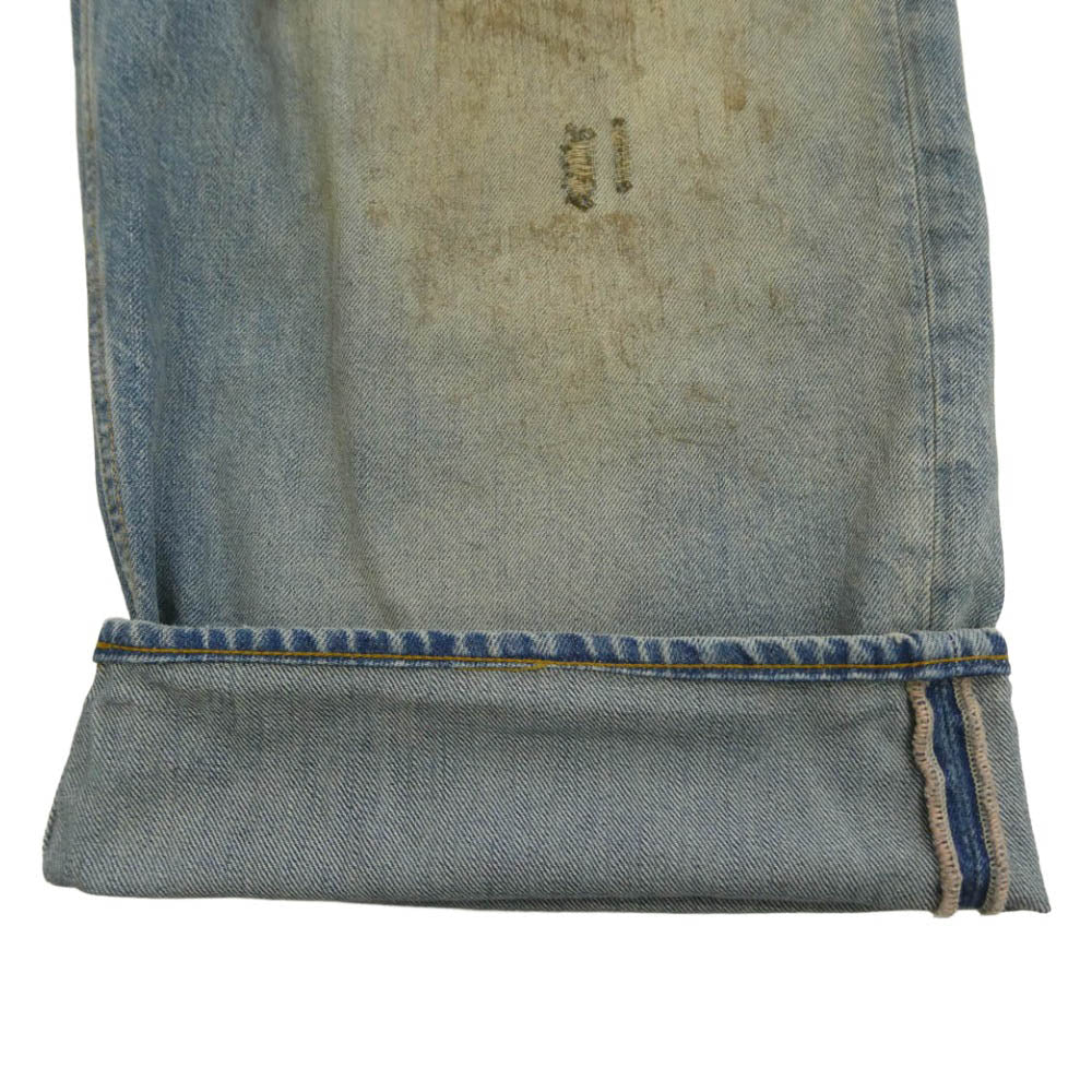 ACNE STUDIOS アクネストゥディオズ 23AW FN-UX-5PKT000078 Super Baggy Fit Jean 2023 ヴィンテージ加工 スーパーバギーフィットジーンズ ワイドシルエットデニムパンツ ライトブルー系 28【中古】