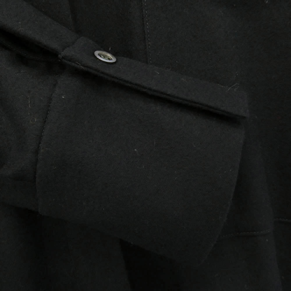 サクラ 122512041 ウール バンドカラー 長袖 ロングシャツ ワンピース ブラック系 38【美品】【中古】
