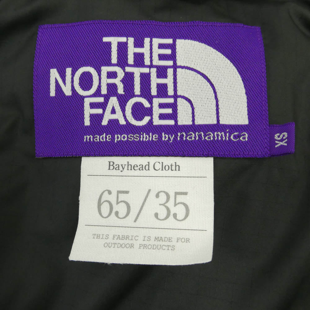 THE NORTH FACE ノースフェイス ND2263N PURPLE LABEL 65/35 Sierra Vest パープルレーベル シェラ ダウンベスト ブラック系 XS【中古】