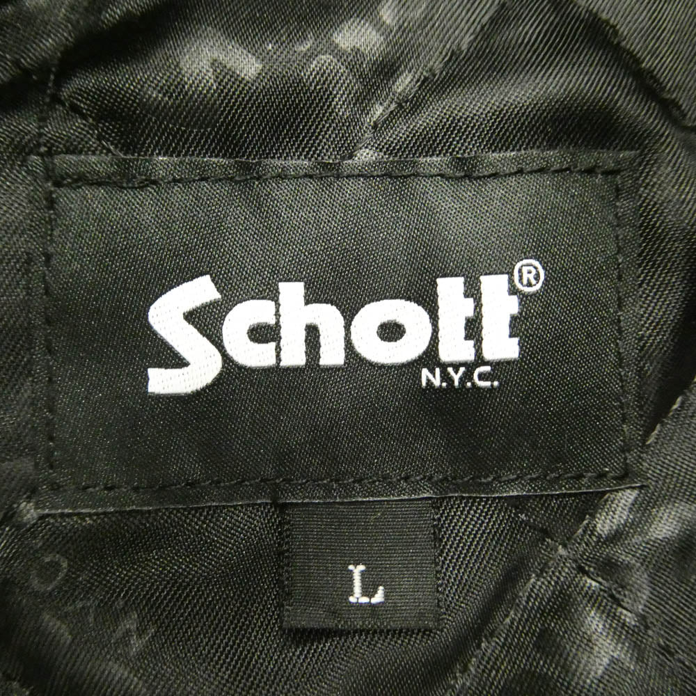 schott ショット SKOOKUM スクーカム 782-3252016 × SKOOKUM STUDIUM JACKET スクーカム スタジャン ジャケット オレンジ系 L【中古】