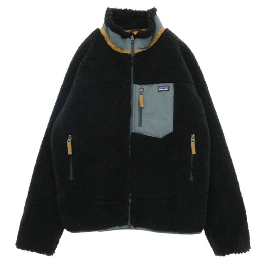 patagonia パタゴニア 24AW 65625FA24 Kids Retro X Jacket キッズ レトロ X フリース ボア ジャケット ブラック系 XXL【中古】