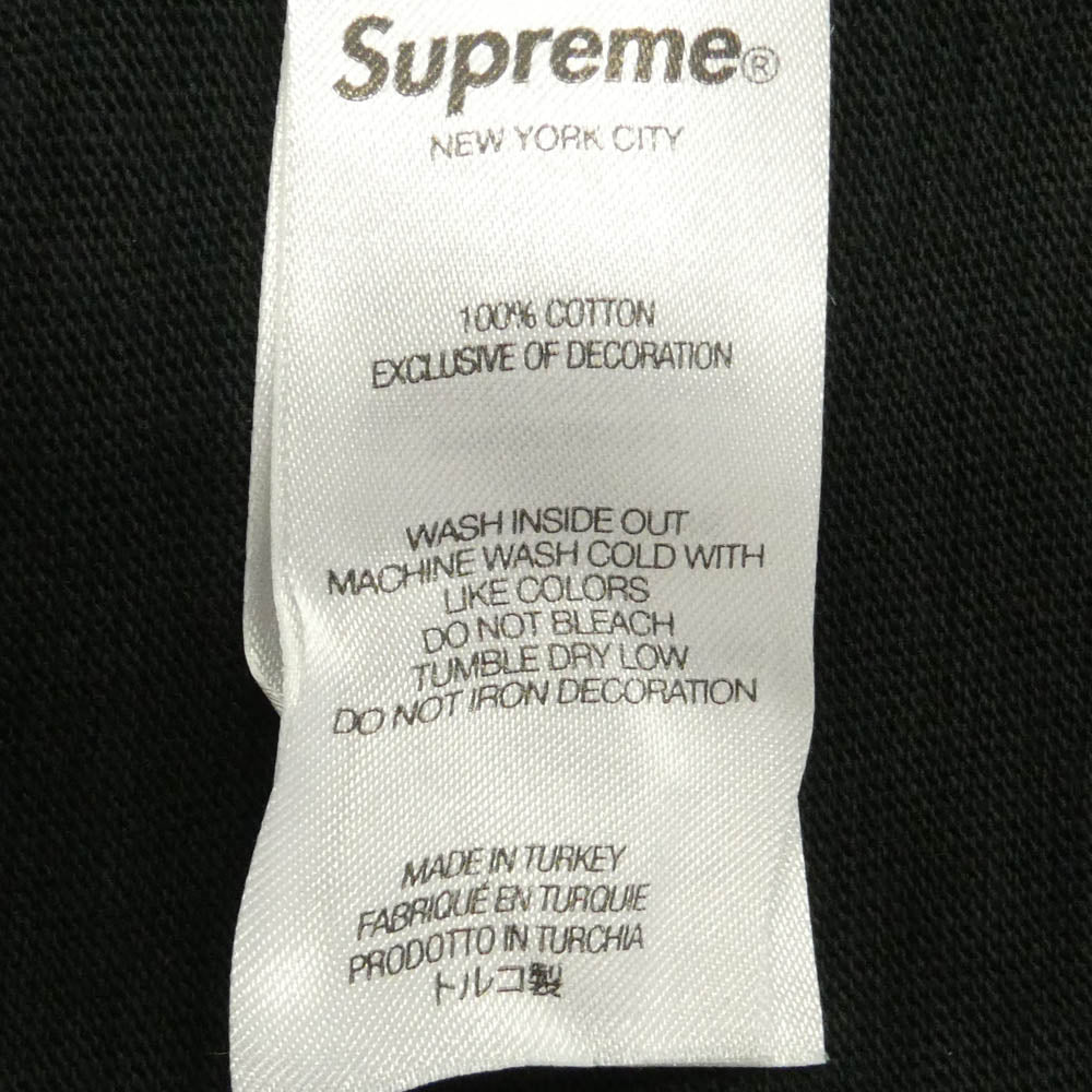 Supreme シュプリーム 25AW Dash Snow S/S Top ダッシュスノー クルーネック半袖Tシャツ カットソー ブラック系 L【新古品】【未使用】【中古】
