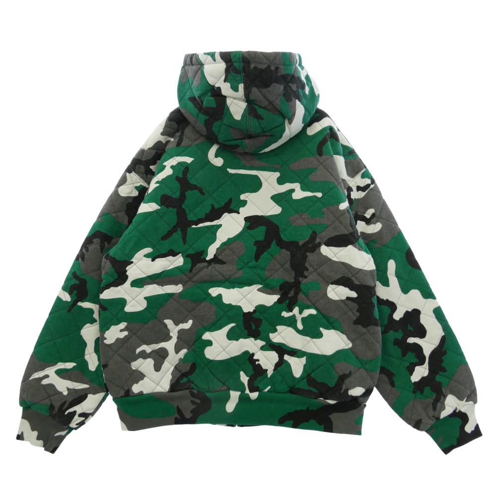 Supreme シュプリーム 25AW Quilted Zip Up Hooded Sweatshirt キルティング ジップアップ フーデッド スウェットシャツ ジップパーカー フーディー マルチカラー系 M【中古】