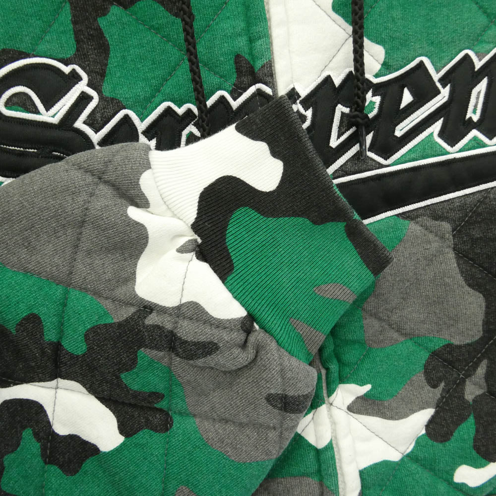 Supreme シュプリーム 25AW Quilted Zip Up Hooded Sweatshirt キルティング ジップアップ フーデッド スウェットシャツ ジップパーカー フーディー マルチカラー系 M【中古】