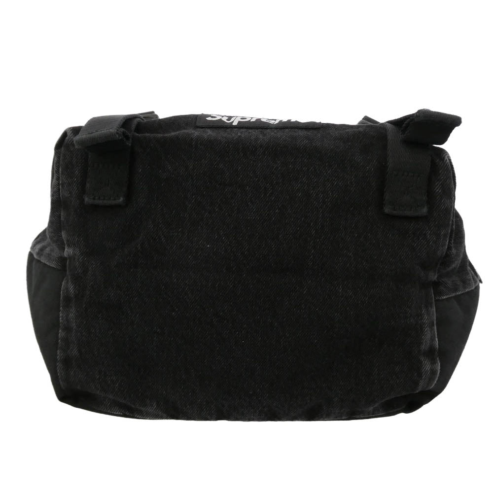 Supreme シュプリーム 25AW Denim Messenger Bag ボックスロゴ デニム メッセンジャー バッグ ブラック系 27×38×19cm【新古品】【未使用】【中古】