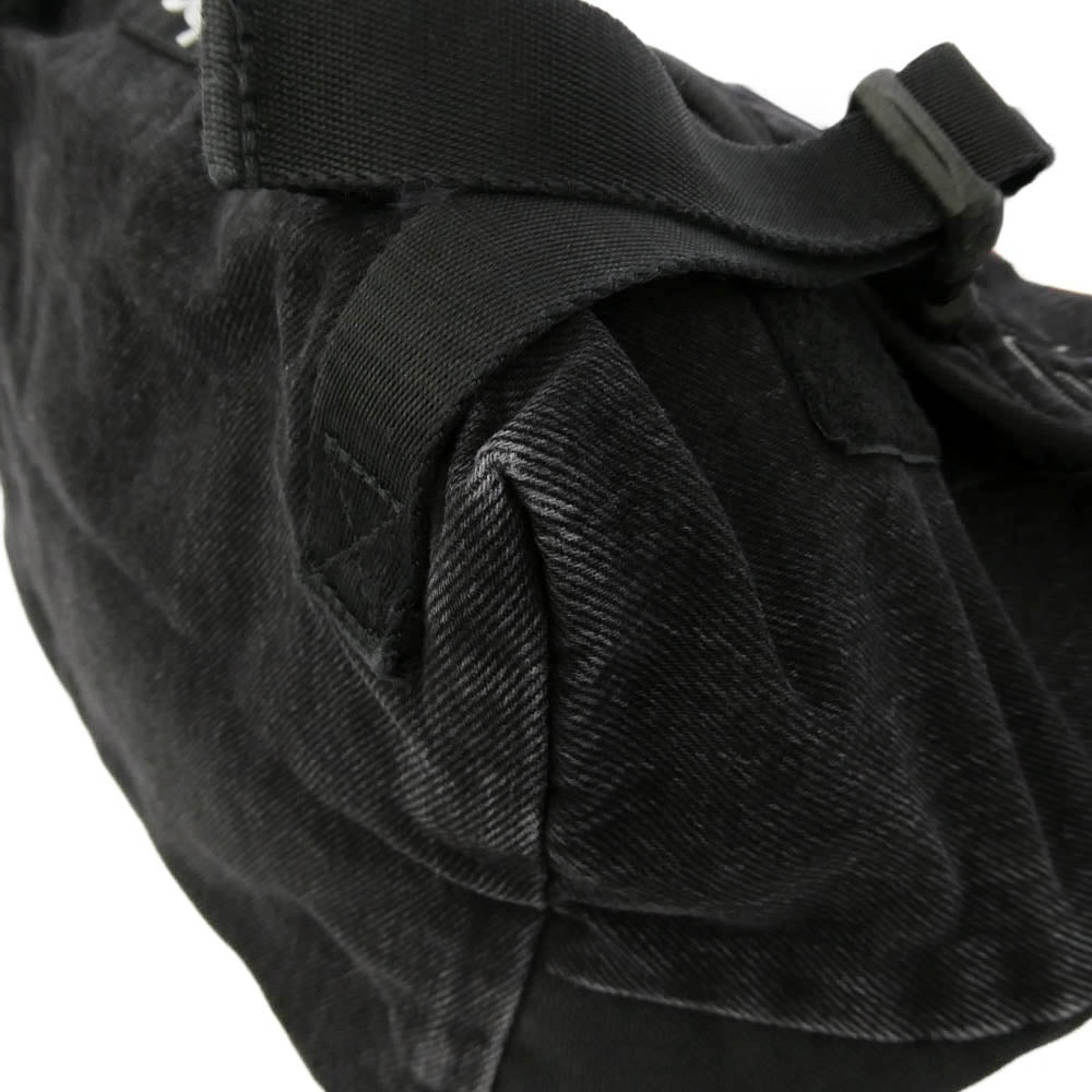 Supreme シュプリーム 25AW Denim Messenger Bag ボックスロゴ デニム メッセンジャー バッグ ブラック系 27×38×19cm【新古品】【未使用】【中古】