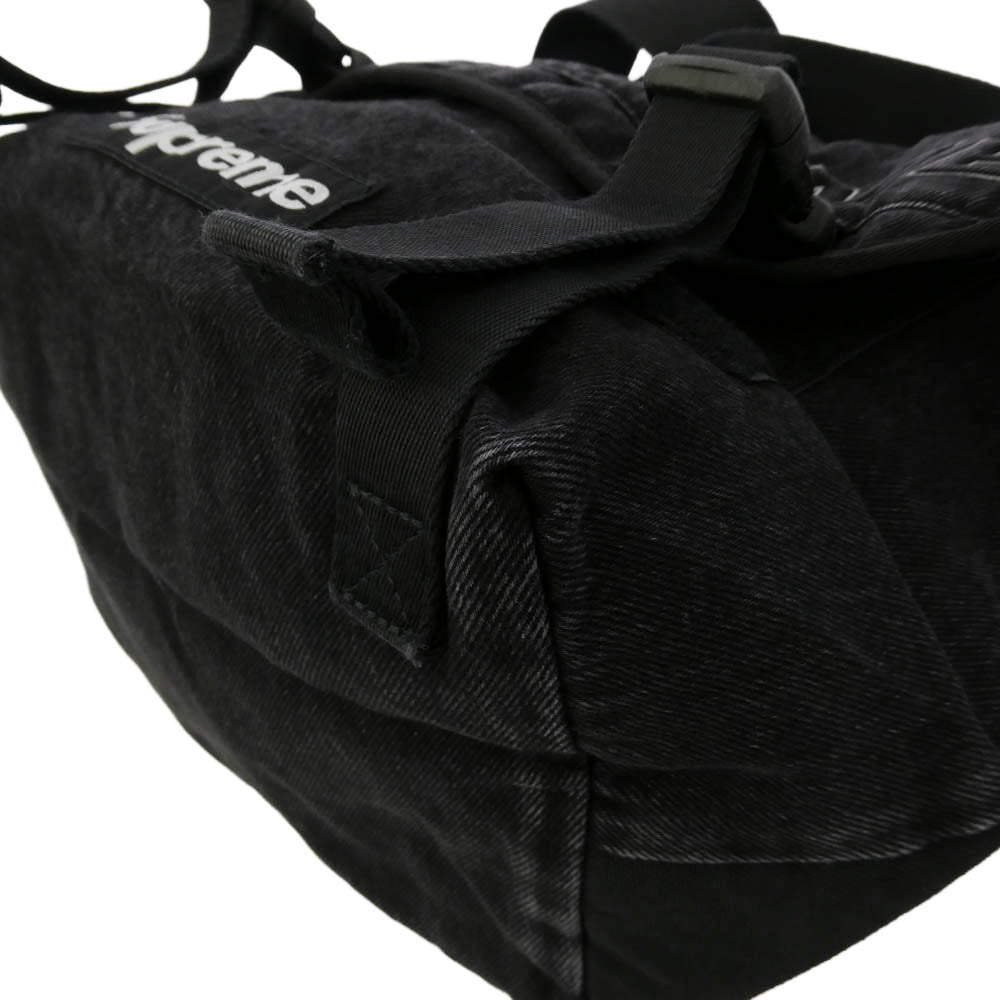 Supreme シュプリーム 25AW Denim Messenger Bag ボックスロゴ デニム メッセンジャー バッグ ブラック系 27×38×19cm【新古品】【未使用】【中古】