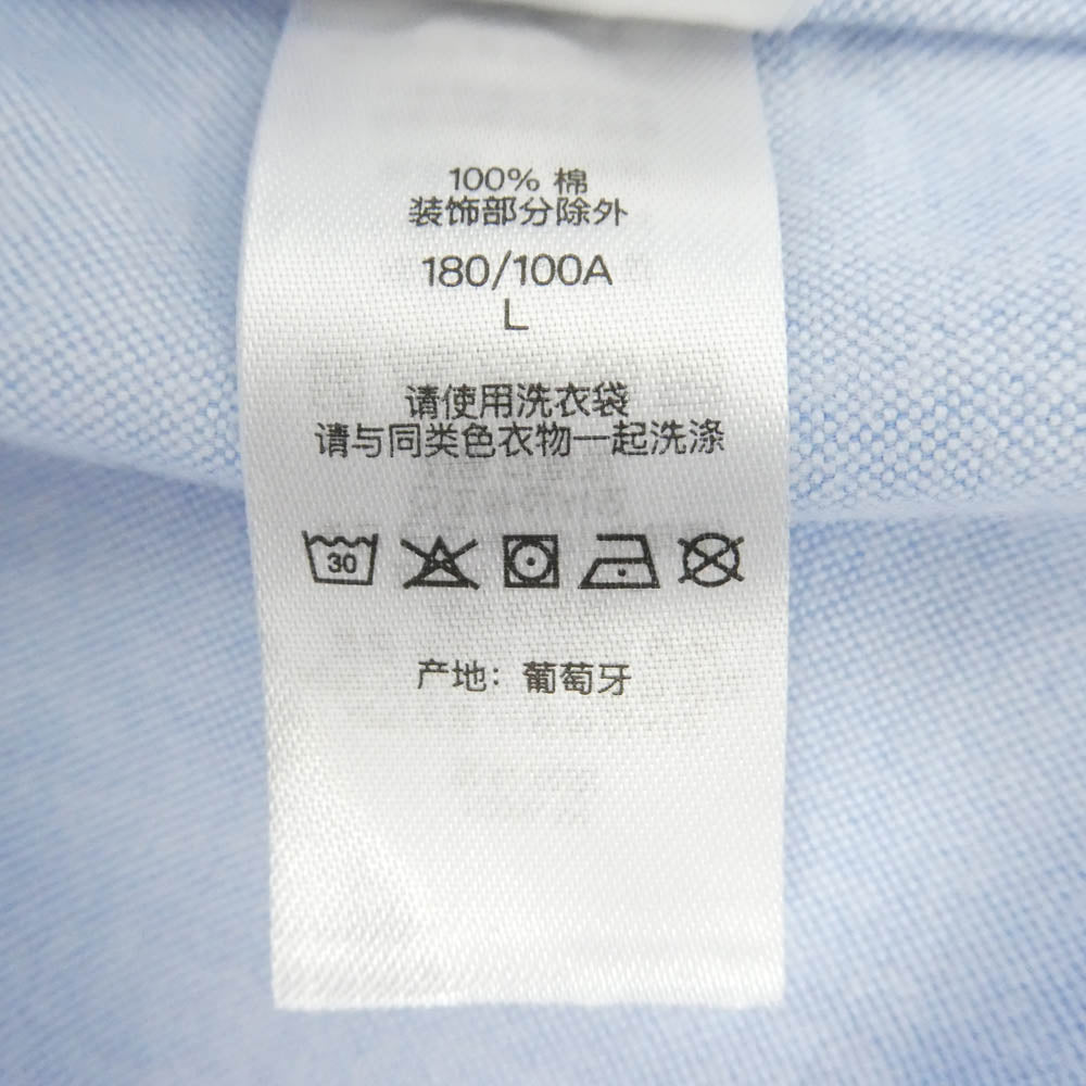 Supreme シュプリーム 25AW Loose Fit Flannel Oxford Shirt ルーズフィット フランネル オックス フォード 長袖シャツ ライトブルー系 L【新古品】【未使用】【中古】