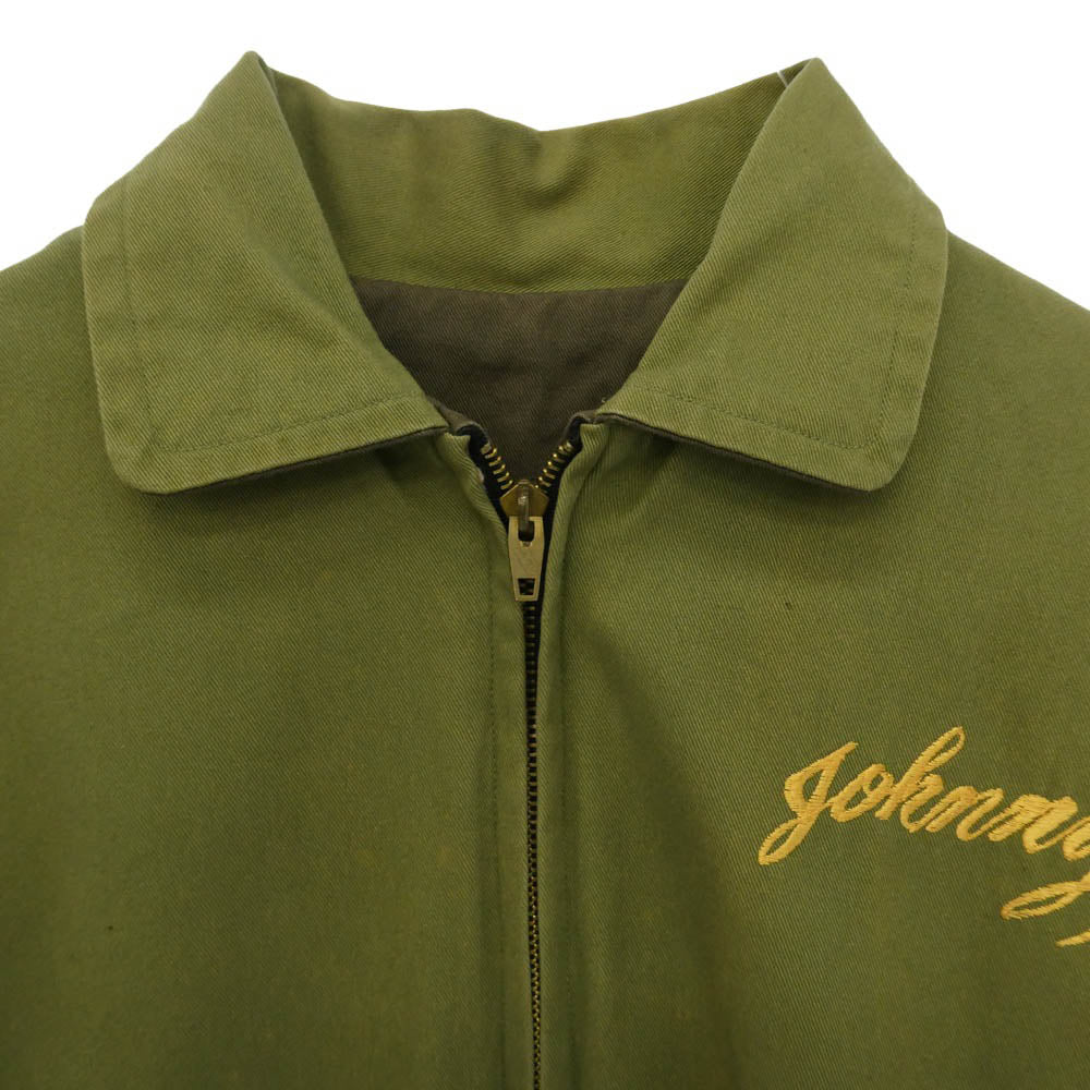 Buzz Rickson's バズリクソンズ BR10795 TOUR JACKET コットン リバーシブル ツアー ジャケット グリーン系 ダークブラウン系 36【中古】