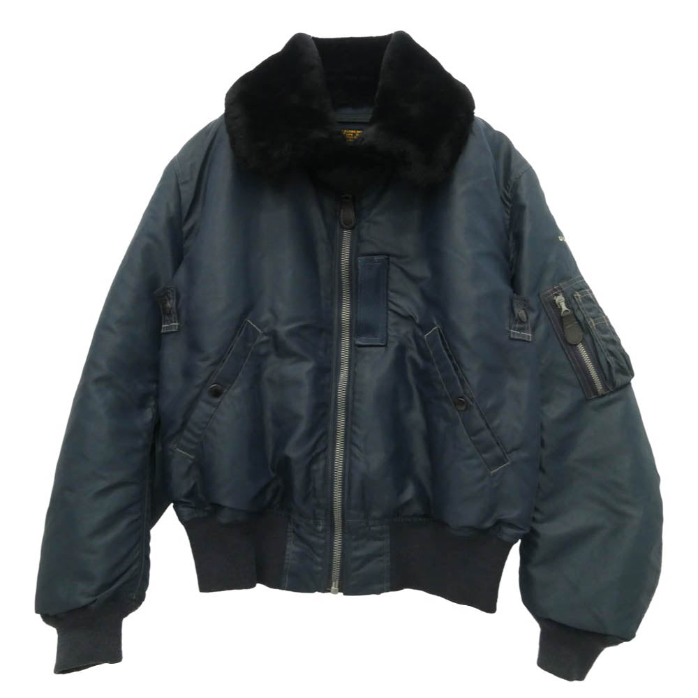 Buzz Rickson's バズリクソンズ M13657 M品番 B-15C 襟ボア フライト ミリタリー ジャケット ネイビー系 38【中古】