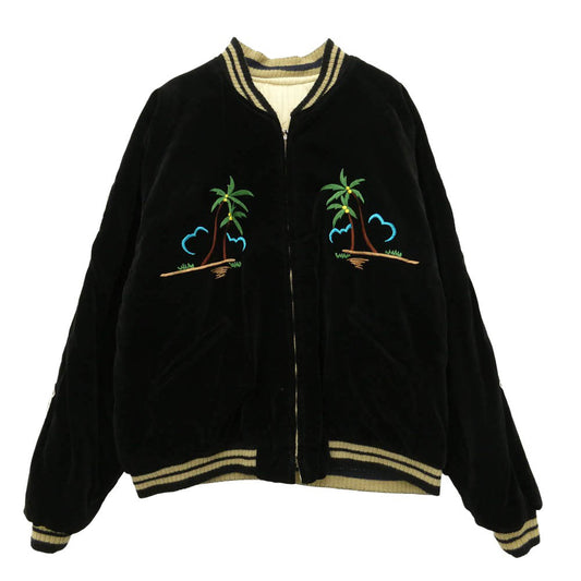 TAILOR TOYO テイラー東洋 TT11002 COLLECTERS SELECTION LIMITED EDITION SOUVENIR JACKET 港商 40周年 ベロア リバーシブル スーベニア ジャケット ブラック系 ベージュ系 ブルー系 大【中古】