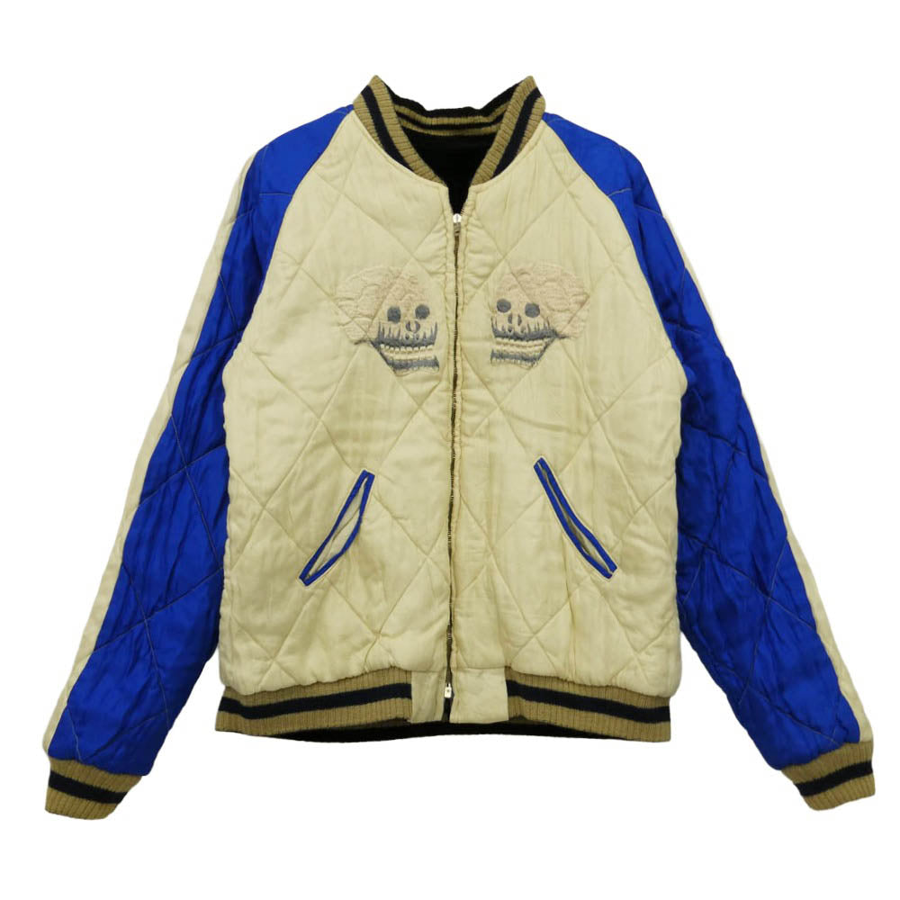 TAILOR TOYO テイラー東洋 TT11002 COLLECTERS SELECTION LIMITED EDITION SOUVENIR JACKET 港商 40周年 ベロア リバーシブル スーベニア ジャケット ブラック系 ベージュ系 ブルー系 大【中古】