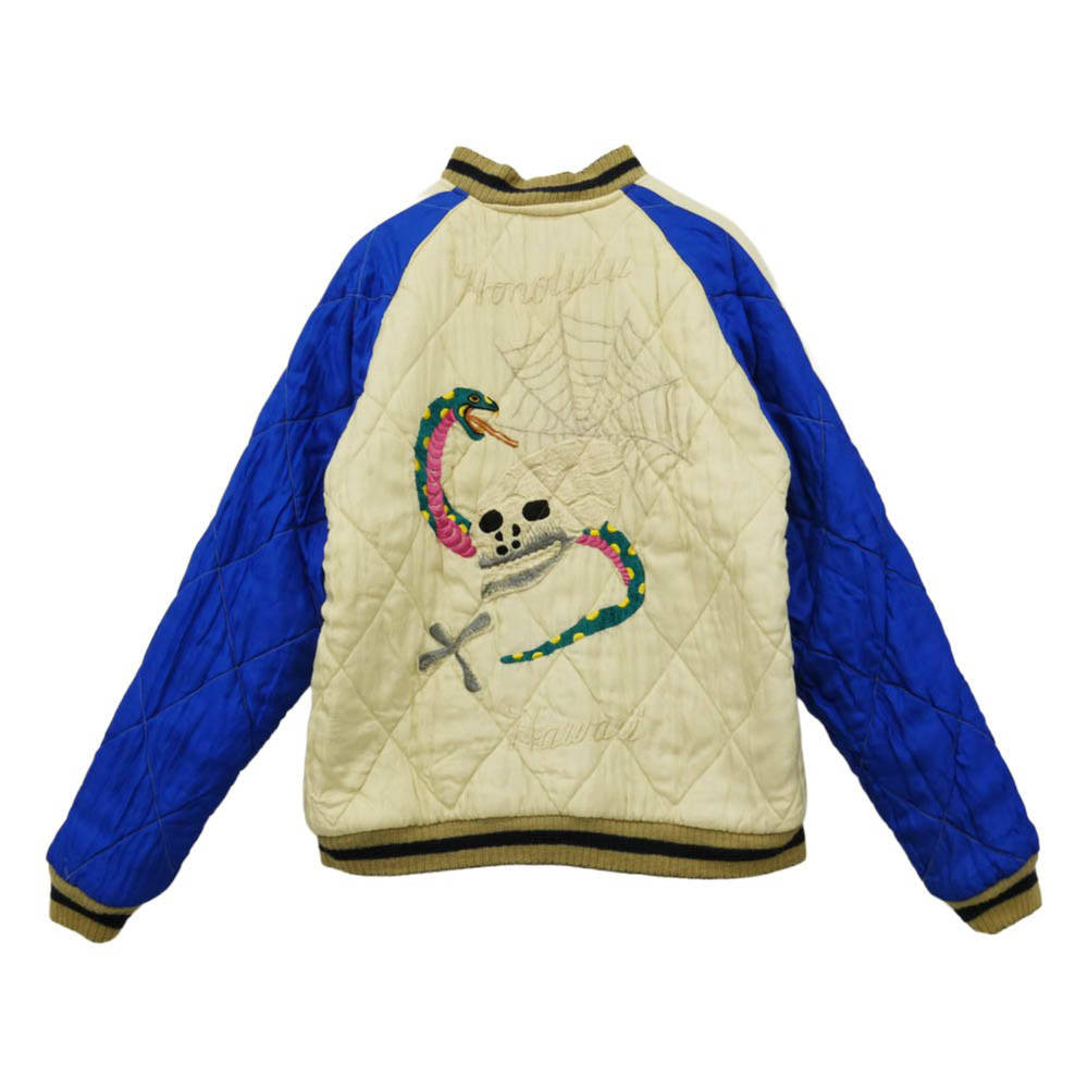 TAILOR TOYO テイラー東洋 TT11002 COLLECTERS SELECTION LIMITED EDITION SOUVENIR JACKET 港商 40周年 ベロア リバーシブル スーベニア ジャケット ブラック系 ベージュ系 ブルー系 大【中古】